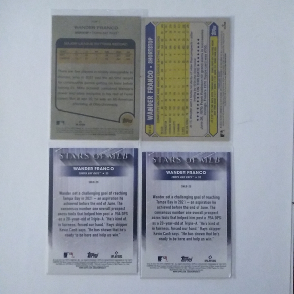 Wander Franco 4 Card LOT - Picture 2 of 2